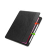 Etui skórzane z kieszeniami karty do Lenovo Tab M11 / M11 10.95, czarne - ochronne z podstawką