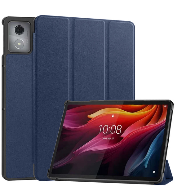 Etui Smart z klapką do Lenovo Tab K11 Plus 11.45 / Lenovo K11 Plus, granatowe - ochronne z podstawką