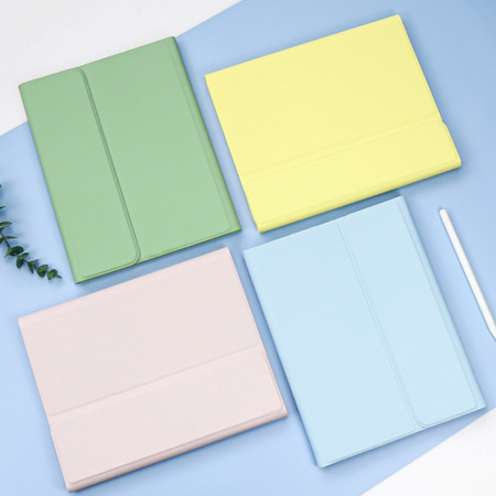 Etui z klawiaturą Bluetooth touchpad do Galaxy Tab S9 FE/ S10 FE SM-X510, różowe