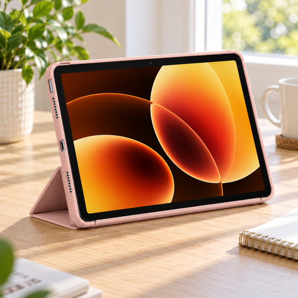 Etui Smart do Xiaomi Pad 7 / 7 PRO / Pad 8 / 8 PRO / Pad 9 z klapką i podstawką - różowe