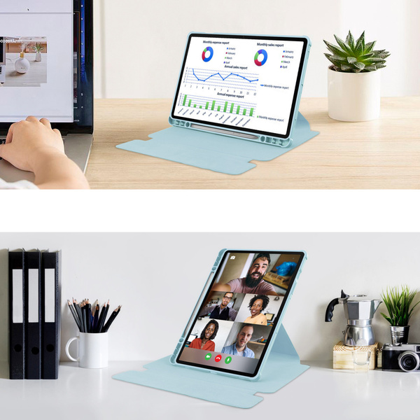 Etui 360 z klawiaturą do Samsung Galaxy Tab S9 / S10 FE 10.9 na Rysik / Samsung Galaxy Tab S10 - ochronne