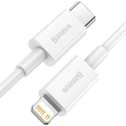 Kabel Baseus Superior Series USB-C / Lightning PD 20W 1 m, biały