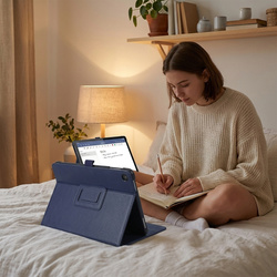 Etui do Lenovo Tab 10.1 2025 TB311FU TB311XU ZAEH0040PL z klapką - granatowe