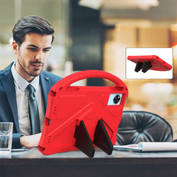 Etui FunColor do Lenovo Idea Tab 11, czerwone - ochronne z podstawką