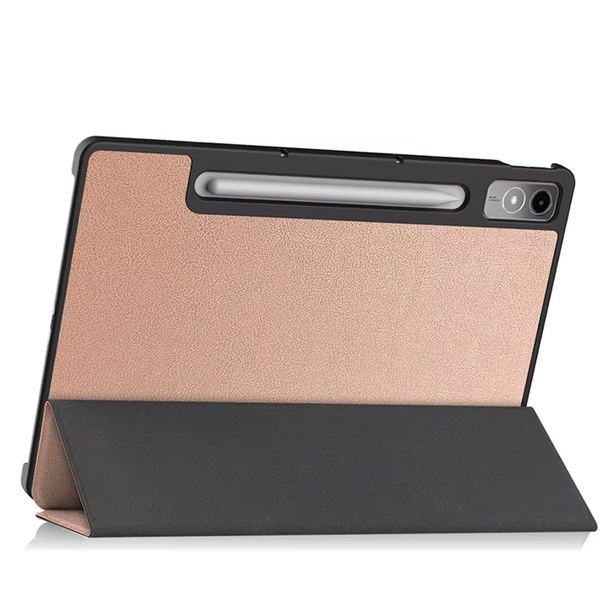 Etui Smart Case do Lenovo Tab P12 12.7 TB370 2023 / Tab P12 TB370, różowe - ochronne z podstawką