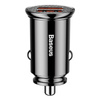 Baseus Circular inteligentna ładowarka samochodowa 2x USB QC3.0 Quick Charge 3.0 Scp Afc 30W
