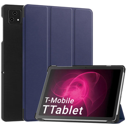 Etui Smart Case do T-Mobile T Tablet 5G 10.36, granatowe - ochronne z podstawką, dostęp do portów i przycisków