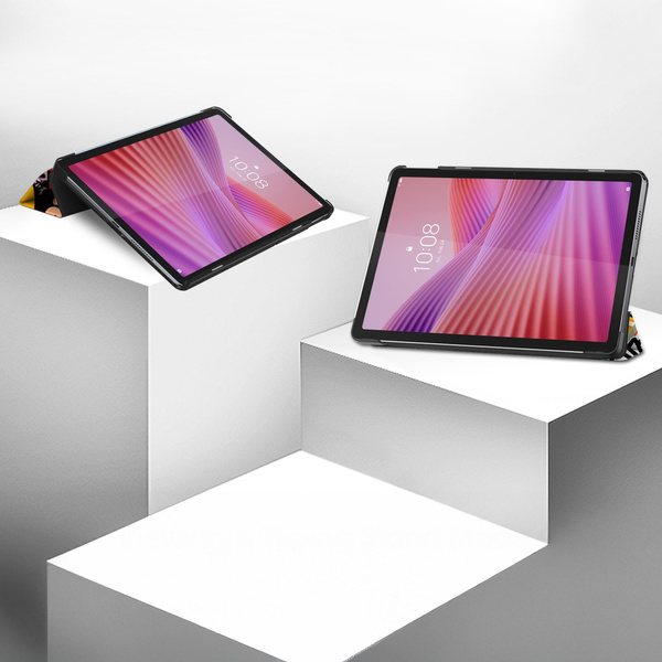 Etui Graficzne do Lenovo Tab 10.1 2025 z klapką - ochronne z podstawką