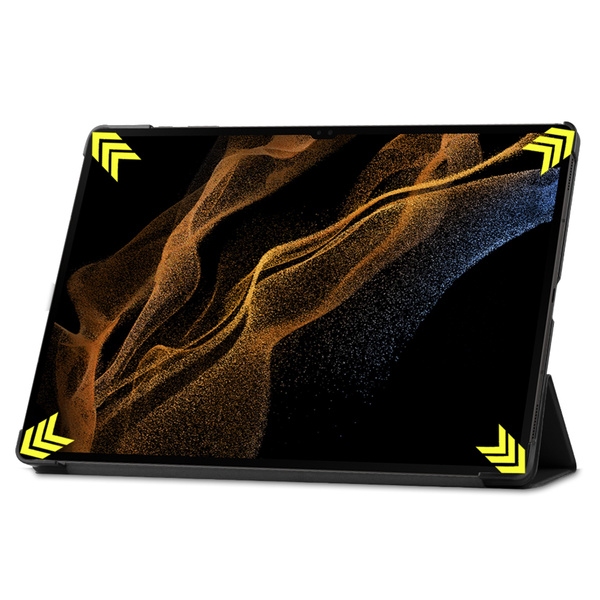 Etui Smart do Galaxy Tab S9 Ultra / S10 Ultra 14.6 X910 X916 X926, czarne - ochronne z podstawką