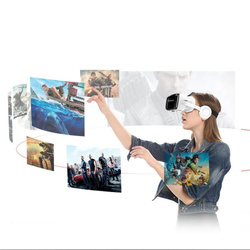 Okulary gogle VR 3D 360 Shinecon G04BS ze słuchawkami - do smartfona
