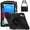 Etui Shockproof z uchwytem do Apple iPad 10.9 2022 / 11 A16 2025 / Apple iPad 10.9 / Apple iPad 11, czarne - ochronne