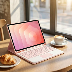 Etui z klawiaturą do Samsung Galaxy S11 X730 X736 na rysik / Samsung Galaxy, Tab S11 11, różowe - ochronne