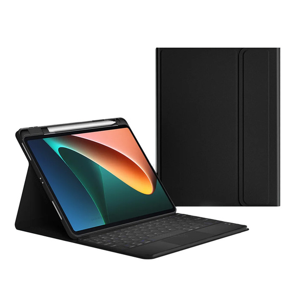 Etui z klawiaturą Bluetooth do Xiaomi Mi Pad 6 / 6 Pro 11 2023 / 6 Pro, czarne - ochronne z podstawką