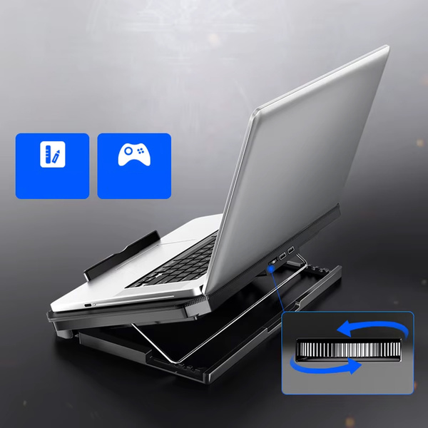Regulowana Podstawka chłodząca pod laptop 12-17″ antypoślizgowa, biały
