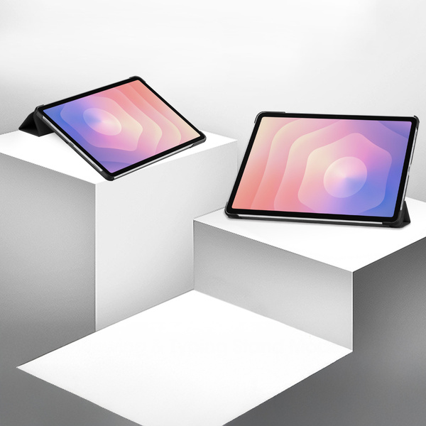 Etui Smart do Samsung Galaxy Tab S11 11 SM SMX736 z klapką, czarne - ochronne z podstawką
