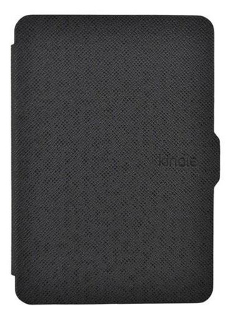 Etui Book Cover czarne do Kindle Paperwhite 1/2/3 z funkcją usypiania i eleganckim wykończeniem