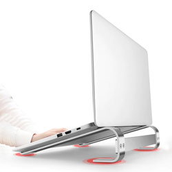 Uniwersalna podstawka pod laptopa 10-18 cali Aluminiowa uchwyt stojak S1, srebrny