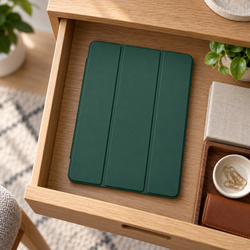 Etui Trifold do Galaxy Tab S10 Lite 10.9/ S10 FE/ S9 FE/ S9/ S8 z miejscem na rysik - zielone