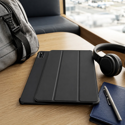 Etui z klapką do Huawei MediaPad M5 Lite 10 ochronne z podstawką - czarne