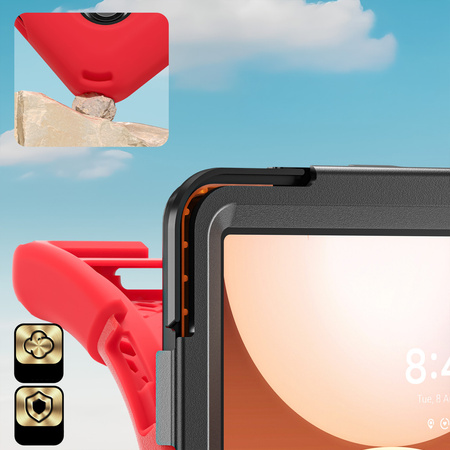 Etui do Samsung Galaxy Tab A11 Plus 10.9 2025 / A9 Plus - Pancerne z szybką, uchwytem i paskiem