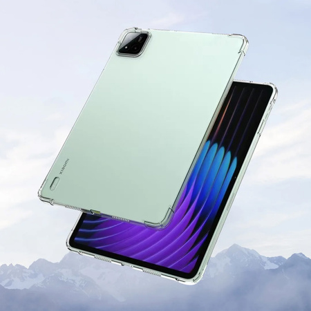 Etui Silikonowe do Xiaomi Pad 7 / Pad 7 Pro 11.2 / Xiaomi Pad 7 Pro, przezroczyste - ochronne z podstawką