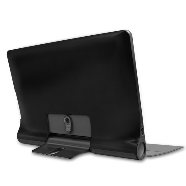 Etui Smart do Lenovo Yoga Tab YT z klapką / Smart Tab, czarne - ochronne z podstawką