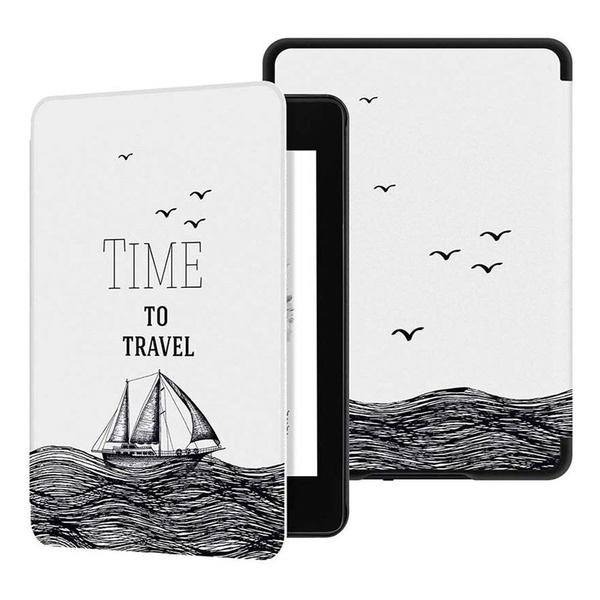 Etui Graficzne kolorowe do Kindle Paperwhite 4 Gen 10 2018 - ochronne z podstawką, dostęp do portów i przycisków