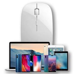 Myszka Bezprzewodowa mysz komputerowa Bluetooth 2.4G Sensor Optyczny, żółta