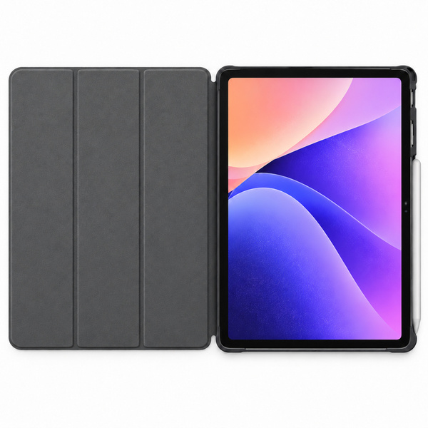 Etui Smart do Lenovo Yoga Tab Plus 12.7 2025 z klapką i podstawką - szare