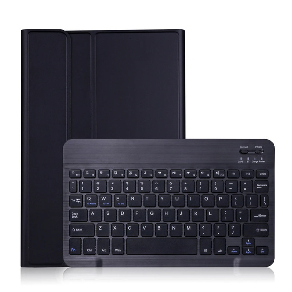 Etui z klawiaturą Bluetooth do Lenovo Idea Tab Plus 12.1 / Idea Tab Plus 12.1 2025, czarne - ochronne z podstawką