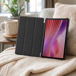 Etui Smart do Lenovo Tab One 8.7 2025 TB305FU TB305XU, ochronne z podstawką - granatowe