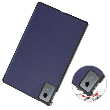 Etui Smart do Lenovo Idea Tab 11 2025 z klapką, granatowe - ochronne z podstawką