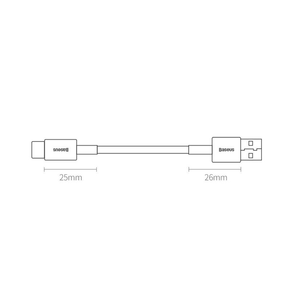 Baseus Superior kabel USB Typ C 66 W Huawei SuperCharge Scp 1 m
