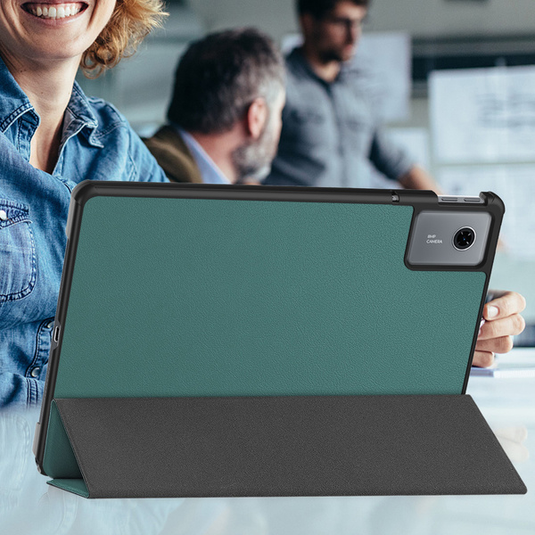 Etui Smart do Lenovo Idea Tab 11 2025 z klapką, zielone - ochronne z podstawką