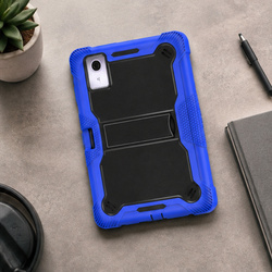 Etui pancerne do Lenovo Idea Tab Plus 12.1 2025 TB361FU TB361ZU, z podstawką, granatowe