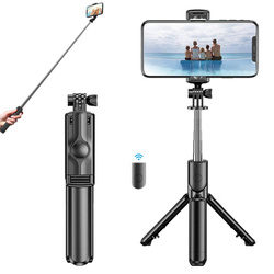 Selfie Stick mały składany statyw tripod teleskop z pilotem BL wyzwalacz - lekki i poręczny