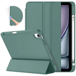 Etui Smart Pencil do iPad Air 11 M3 2025 Gen. 7 / M2 2024 Gen. 6, zielone - ochronne z podstawką
