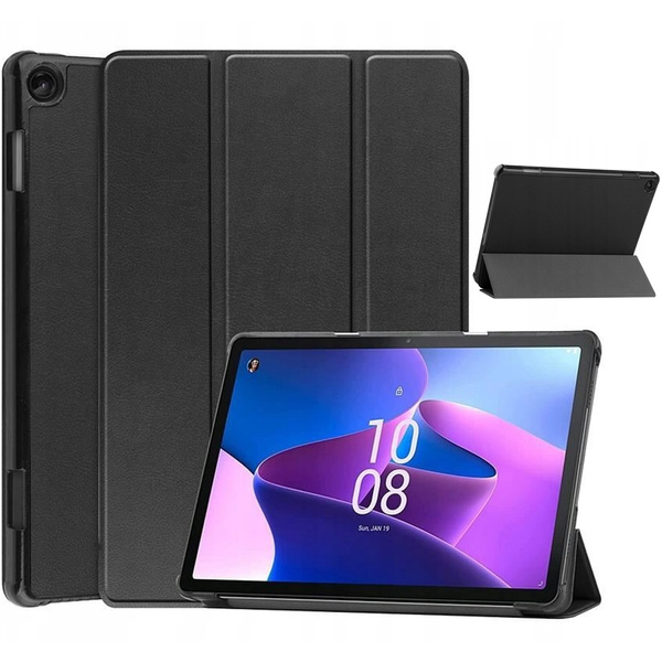 Etui Smart do Lenovo Tab M10 10.1 2022 3 Gen / 3rd Gen, czarne - ochronne z podstawką