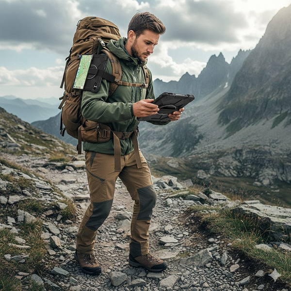 Etui Armor do Xiaomi Pad 7 Pad 7 Pro 11.2 pancerne / 7 Pro, czarne - ochronne z podstawką