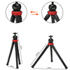 Selfie Stick Statyw Kijek Elastyczny Tripod Flexible Black – uniwersalny uchwyt do telefonu z elastycznymi nogami i gwintem 1/4”