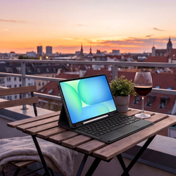 Etui z klawiaturą Bluetooth do Samsung Galaxy Tab S10 FE+ / FE Plus 13.1, czarne - ochronne