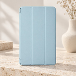 Etui Smart do Galaxy Tab A11 X135/X133 A9 SM-X115/SM-X110 z klapką - niebieskie