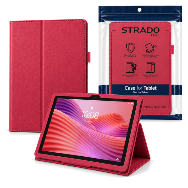 Etui do Lenovo Tab 10.1 2025 TB311FU TB311XU ZAEH0040PL z klapką - ciemnoróżowe