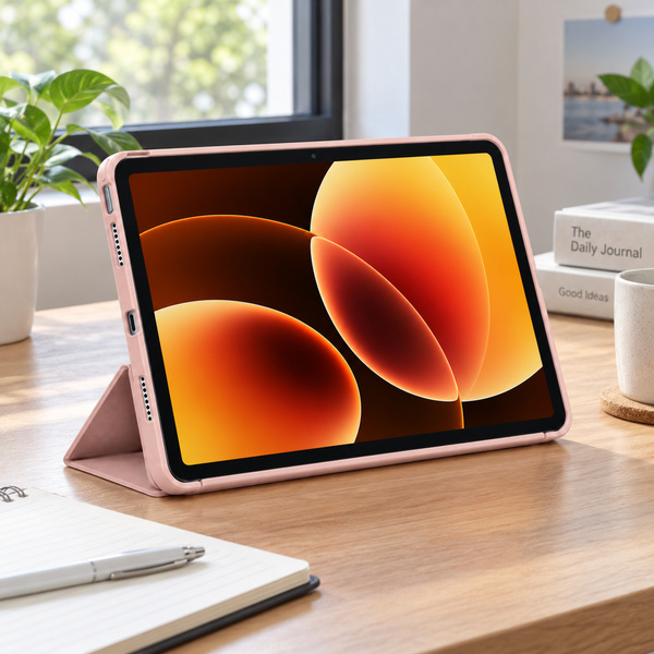 Etui Smart do Xiaomi Pad 7 / 7 PRO / Pad 8 / 8 PRO / Pad 9 z klapką i podstawką - różowe