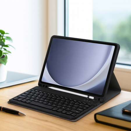 Etui z klawiaturą Bluetooth do Samsung Galaxy Tab A9 8.7 CFX110 (Czarne)