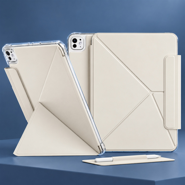 Etui Origami do Apple iPad Air 13 M4 M3 M2 2026/25/24 gen 8/7/6 - białe