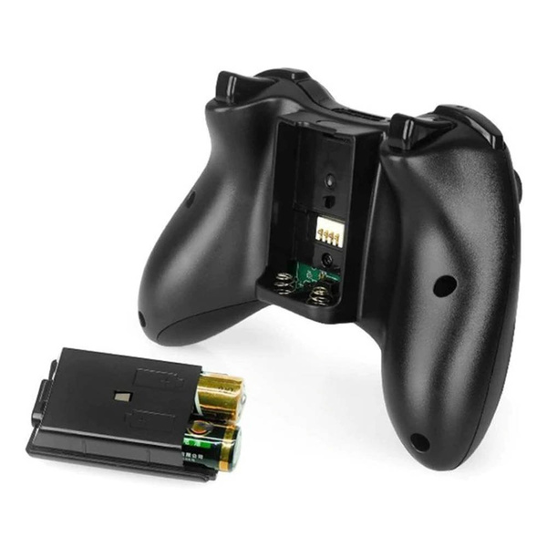 Bezprzewodowy Gamepad pad kontroler na baterie 2xAA do konsoli Xbox 360, biały