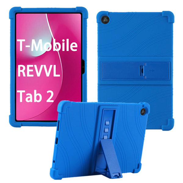Etui Armor do T-Mobile T Tablet 2 10.1 5G 2025 pancerne, niebieskie - ochronne z podstawką