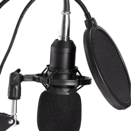 Mikrofon studyjny Sodial V8x Pro KIT z mikserem kartą dźwiękową Bluetooth do karaoke i streamingu