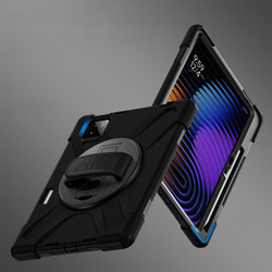 Etui pancerne do Xiaomi Pad 7 / 7 PRO / Pad 8 / 8 PRO / Pad 9 z uchwytem - czarne